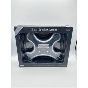 iWave XBase Speaker System iPod Dock Silver Black SP57900-SL Nano Touch MP3